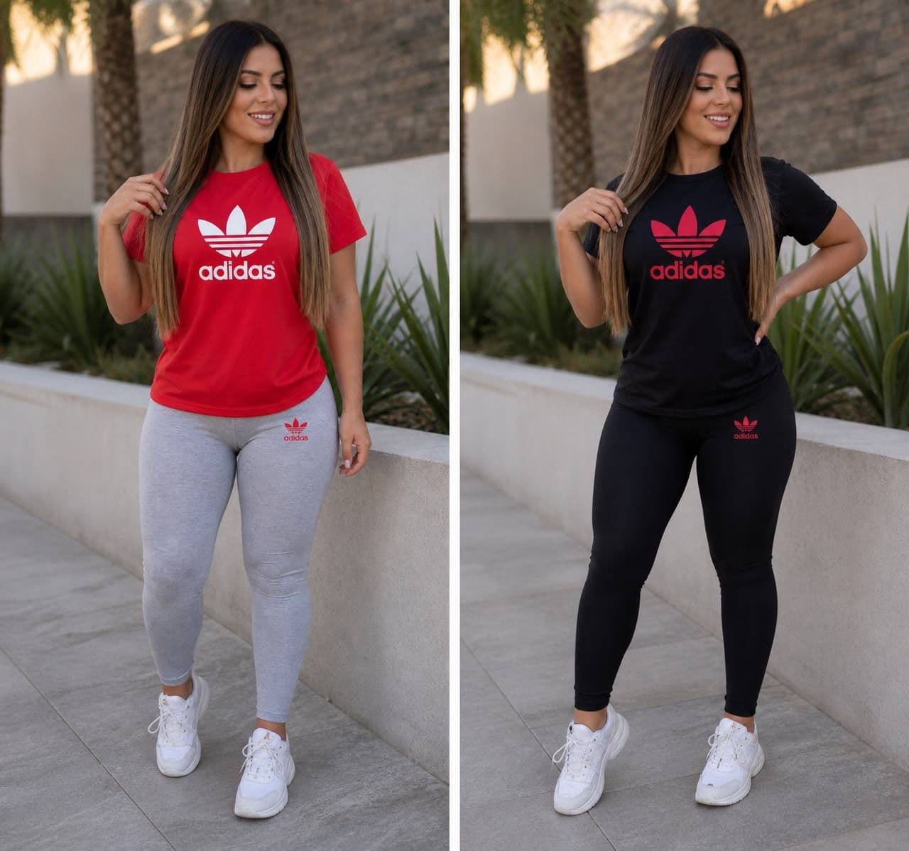Conjunto camiseta y leggins Adidas mujer - Imagen 1