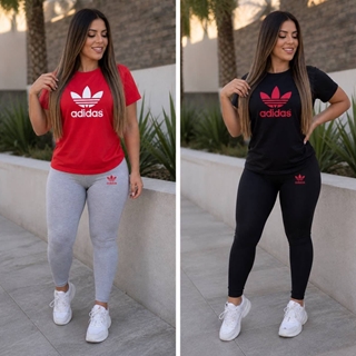 Conjunto camiseta y leggins Adidas mujer - Imagen 1