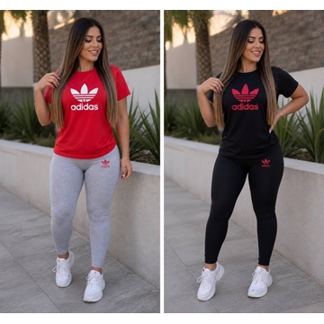 Conjunto camiseta y leggins Adidas mujer - Imagen 1