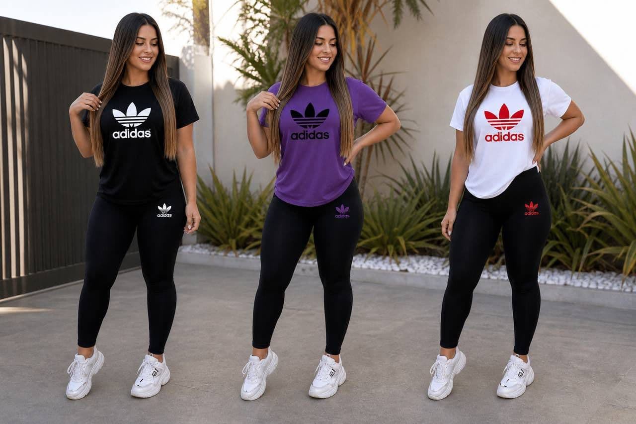 Conjunto camiseta y leggins Adidas mujer - Imagen 2