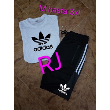Conjunto camiseta y pantalón corto Adidas - Imagen 1