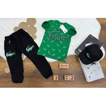 Conjunto camiseta y pantalón Lacoste de niño - Imagen 2