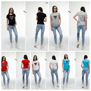 Conjunto camiseta y pantalón vaquero Guess - Imagen 1