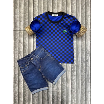 Conjunto camiseta y pantalón vaquero Lacoste - Imagen 1
