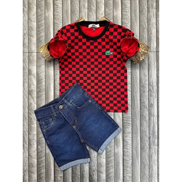 Conjunto camiseta y pantalón vaquero Lacoste - Imagen 2