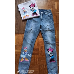 Conjunto camiseta y pantalón vaquero Minnie y Daisy - Imagen 1