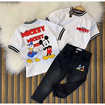Conjunto camiseta y vaqueros Mickey mouse - Imagen 1