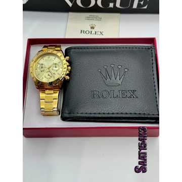 Conjunto cartera de caballero y reloj Rolex - Imagen 1