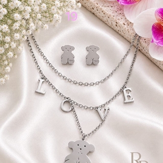 Conjunto collar doble cadena y pendientes Tous - Imagen 1