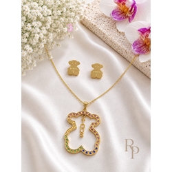 Conjunto collar  multicolor y pendientes Tous - Imagen 1