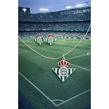 Conjunto collar y pendientes Real Betis - Imagen 1