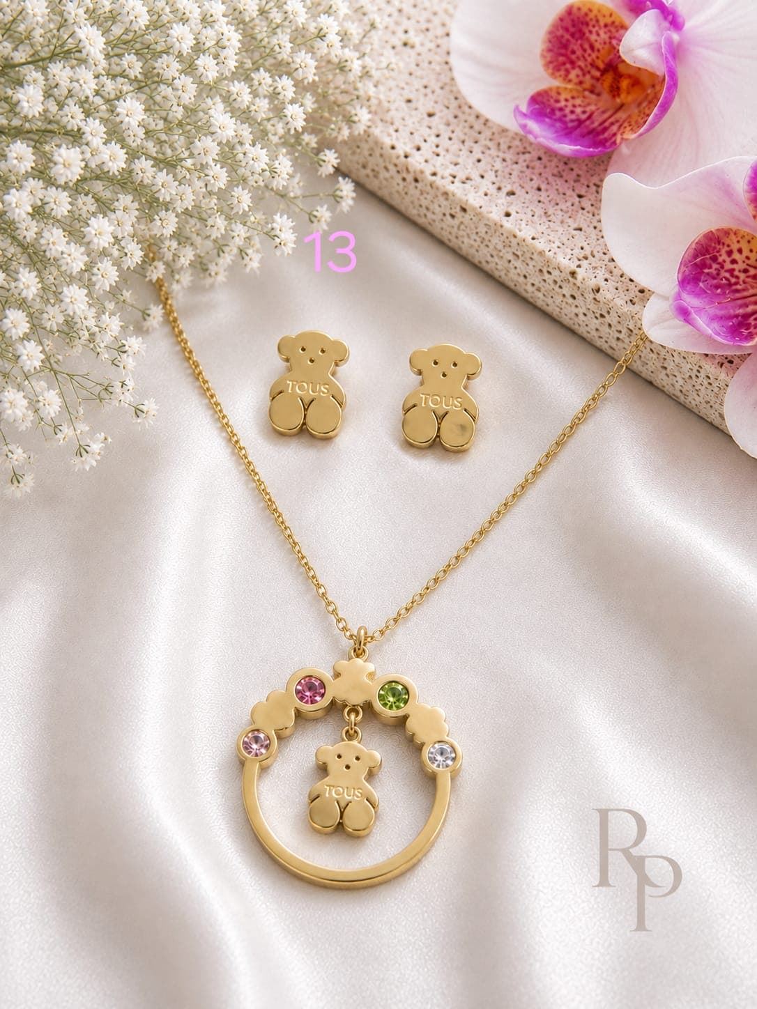 Conjunto collar y pendientes Tous pedrería - Imagen 2
