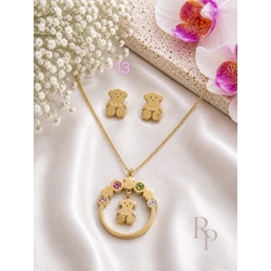 Conjunto collar y pendientes Tous pedrería - Imagen 2