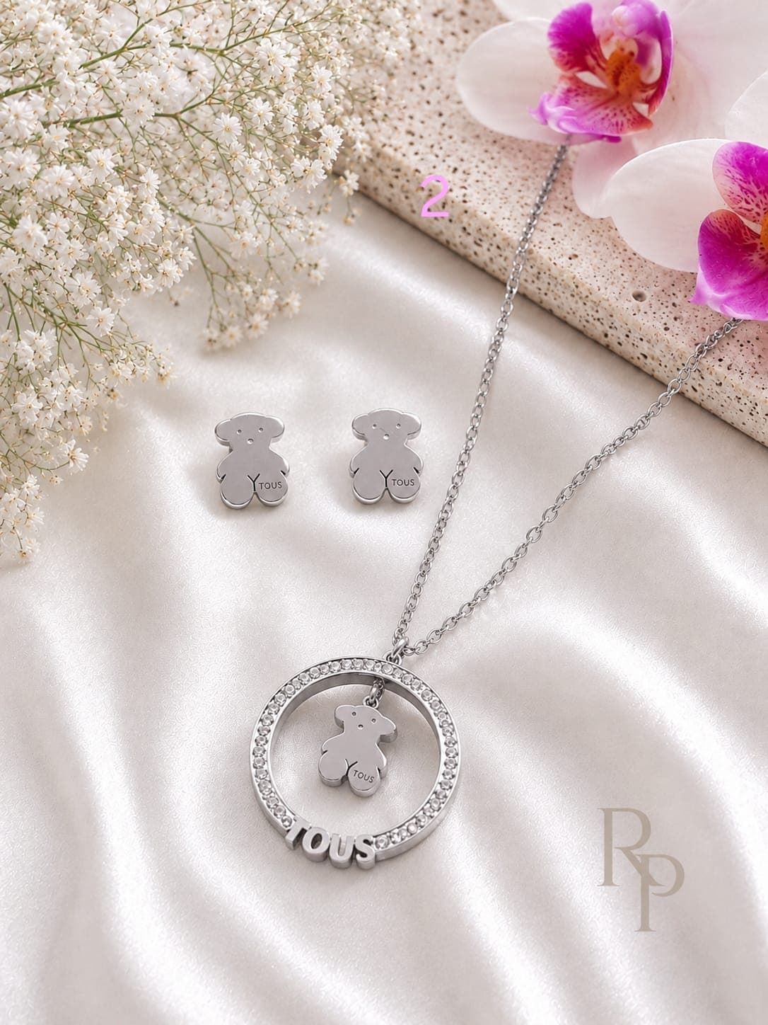 Conjunto collar y pendientes Tous pedrería - Imagen 3