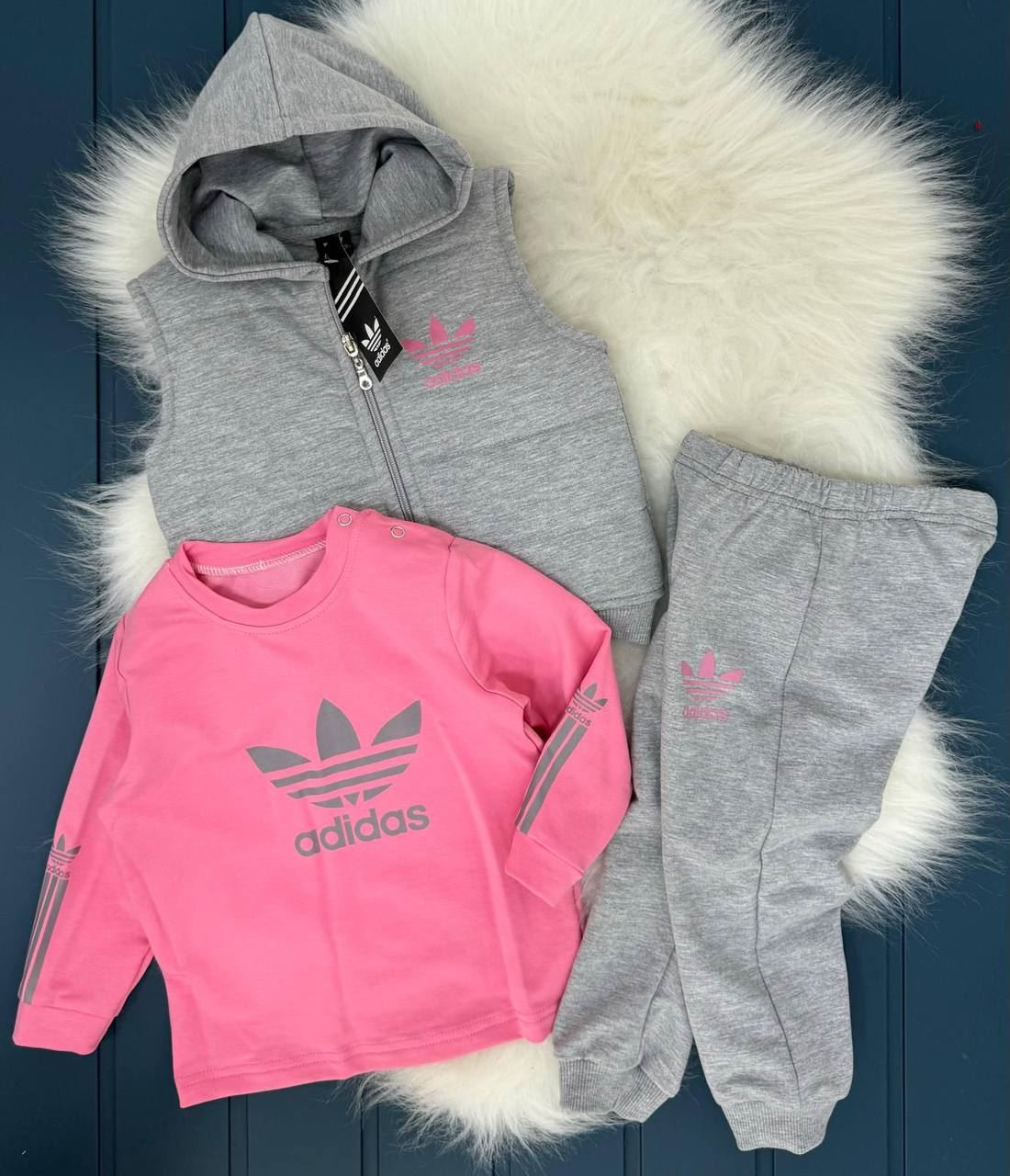 Conjunto de bebé Adidas 3 piezas - Imagen 2