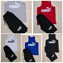 Conjunto de camiseta de asas y pantalón corto Puma - Imagen 1
