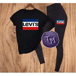 Conjunto de camiseta y leggins Levis - Imagen 1