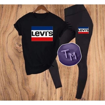 Conjunto de camiseta y leggins Levis - Imagen 1