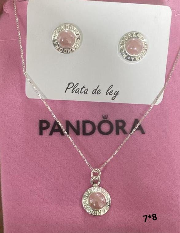 Conjunto de colgante y pendientes Pandora a juego - Imagen 4