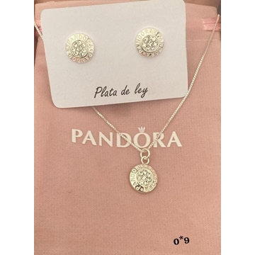 Conjunto de pendientes y collar Pandora - Imagen 1