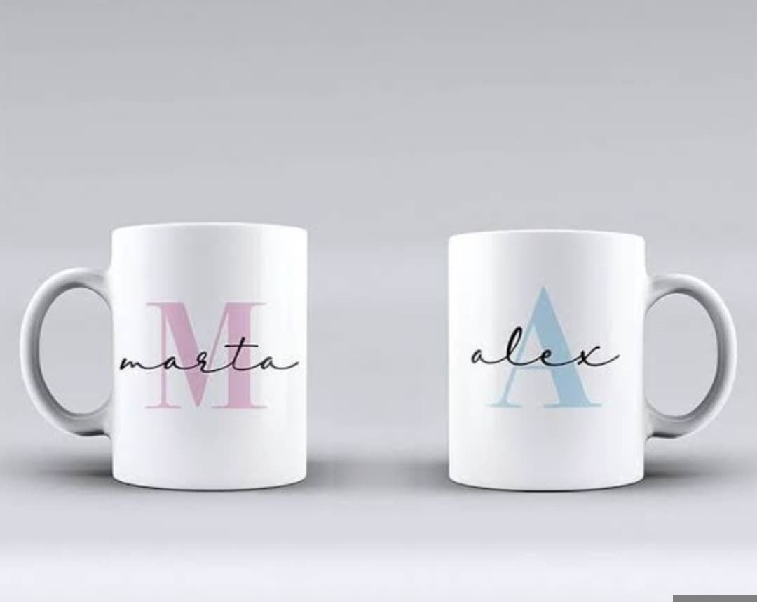 Conjunto de tazas para pareja especial San Valentín - Imagen 1