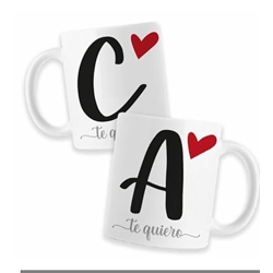 Conjunto de tazas San Valentín para parejas - Imagen 1