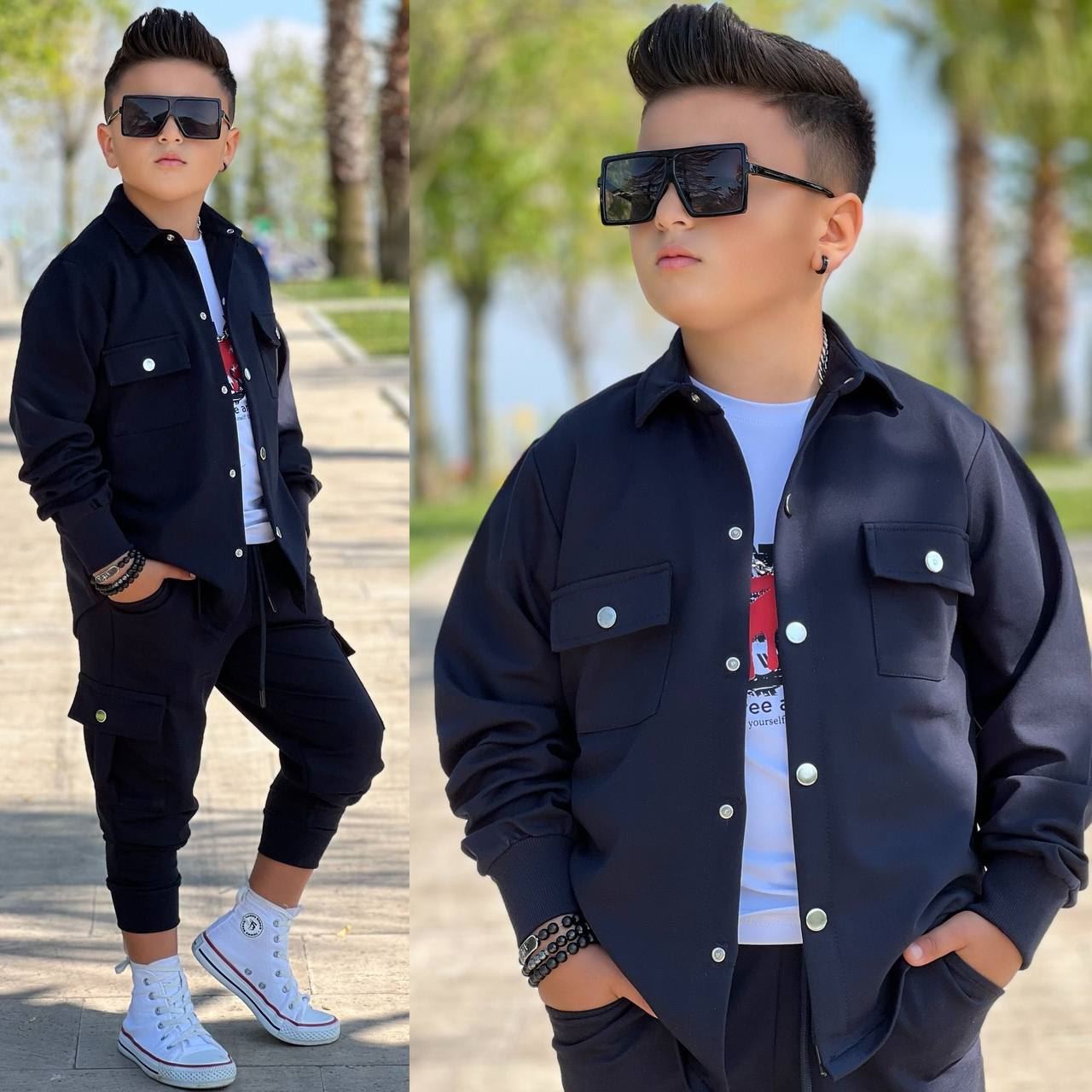Conjunto de tres piezas Hugo Boss para niño - Imagen 3