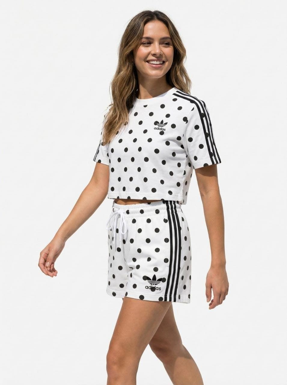Conjunto de verano Adidas con lunares - Imagen 1
