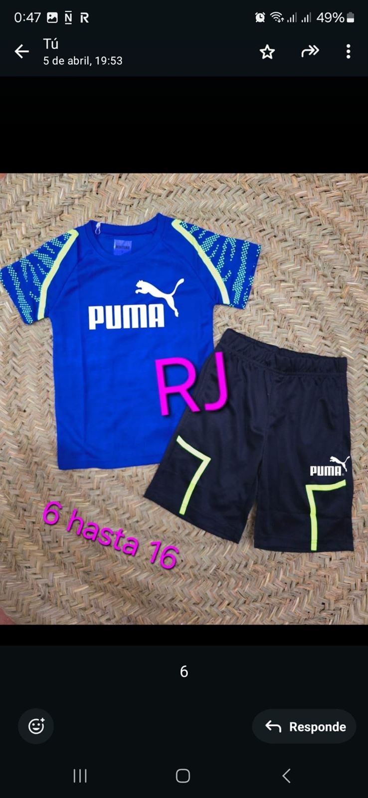 Conjunto de verano de Puma niños - Imagen 2