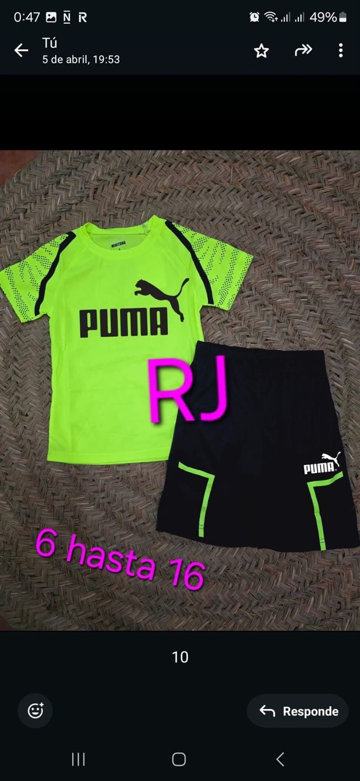 Conjunto de verano de Puma niños - Imagen 3