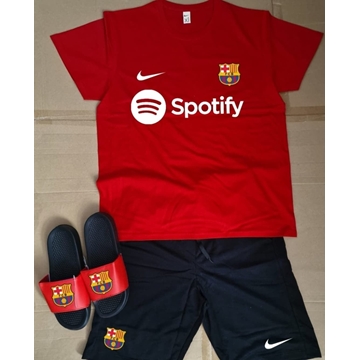 Conjunto de verano F.C. Barcelona y chanclas a juego - Imagen 1