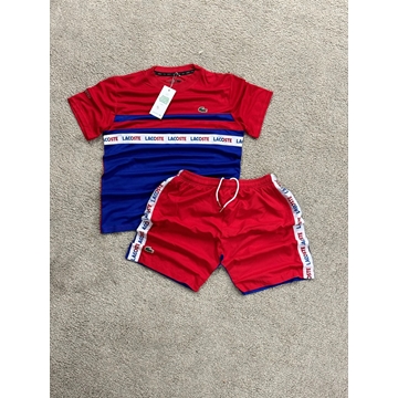 Conjunto Lacoste bicolor rojo y azul - Imagen 1