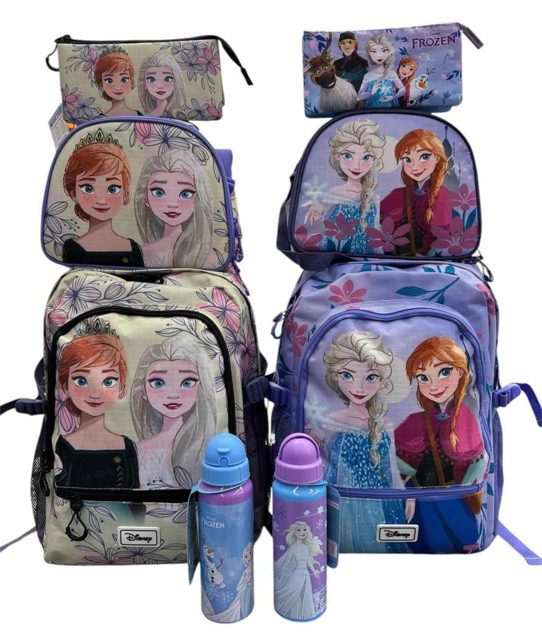 Conjunto  mochila escolar Frozen y ana - Imagen 1