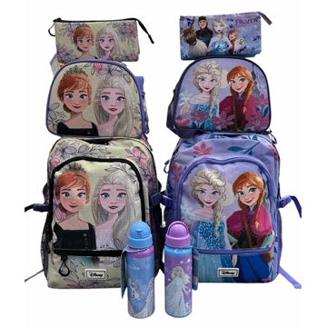 Conjunto  mochila escolar Frozen y ana - Imagen 1