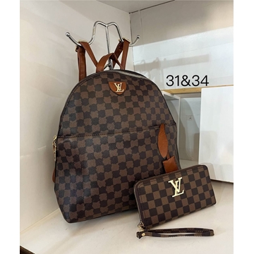 Conjunto mochila y cartera Louis Vuitton - Imagen 1