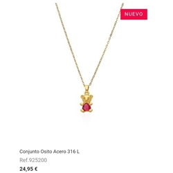 Conjunto osito acero - Imagen 1