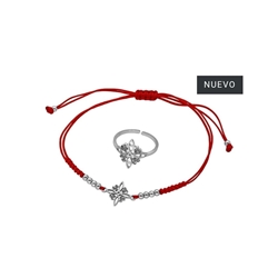 Conjunto pulsera y anillo nudo de brujas acero - Imagen 2