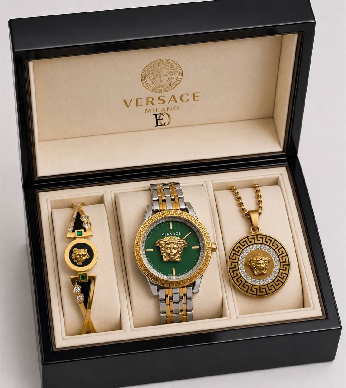 Conjunto reloj pulsera y collar Versace - Imagen 4