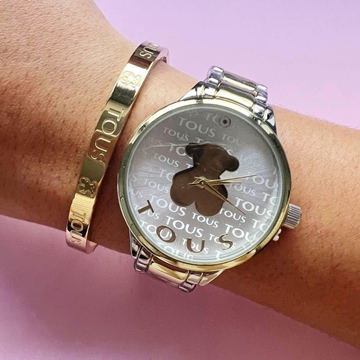 Conjunto reloj redondo de Tous y pulsera a juego - Imagen 2