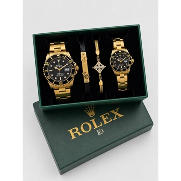 Conjunto reloj Rolex submarine y pulseras a juego - Imagen 1
