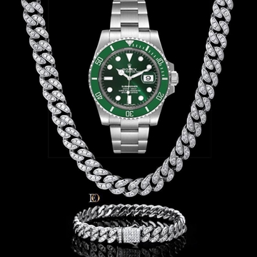 Conjunto reloj Rolex  submariner y cadena hombre - Imagen 2