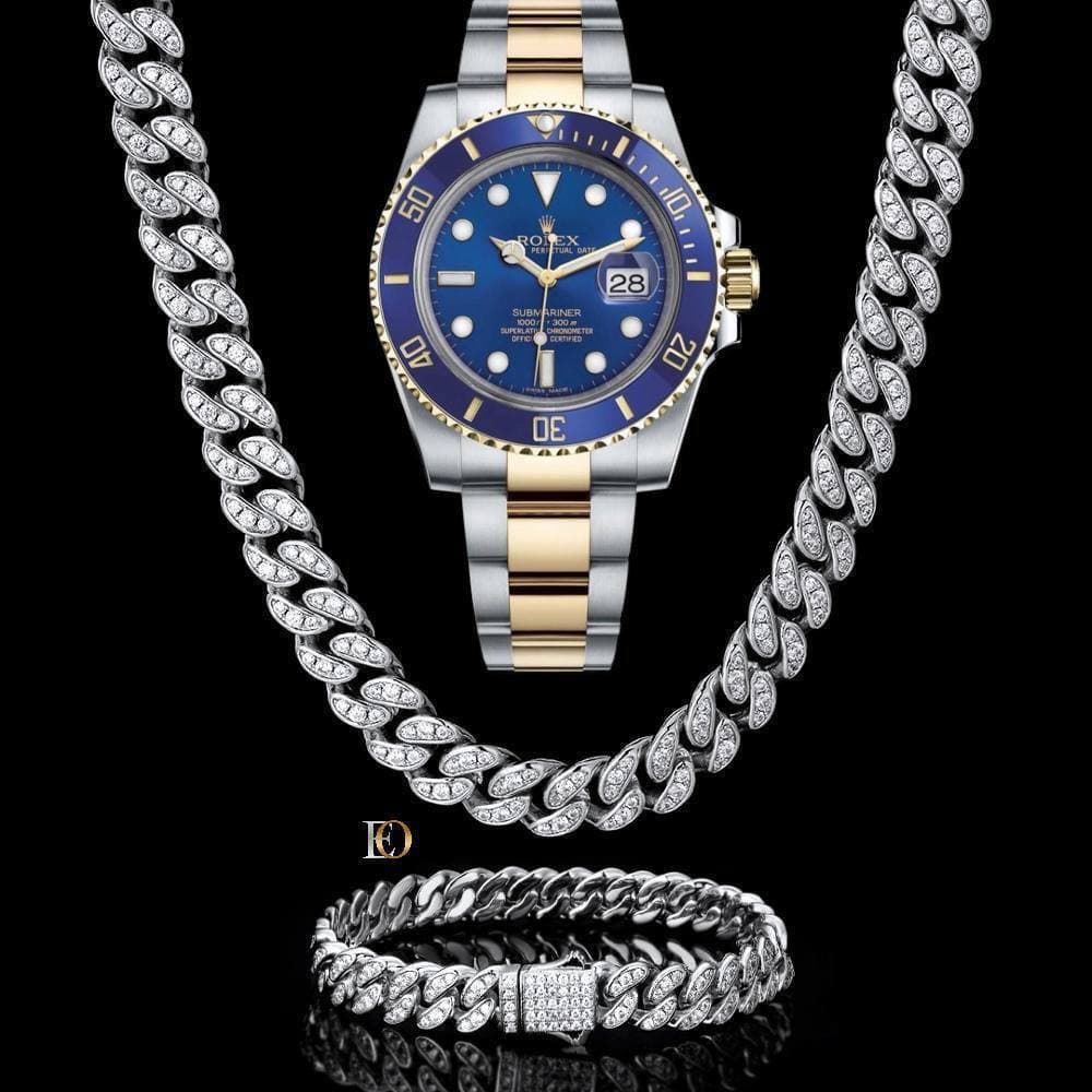 Conjunto reloj Rolex  submariner y cadena hombre - Imagen 4