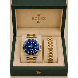 Conjunto  reloj Rolex y pulsera de acero - Imagen 1