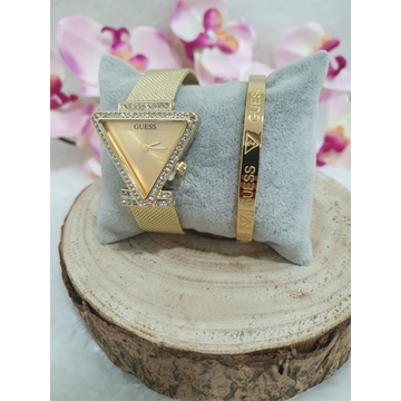 Conjunto reloj triangulo y pulsera Guess - Imagen 1