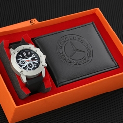 Conjunto reloj y cartera Mercedes Benz - Imagen 1