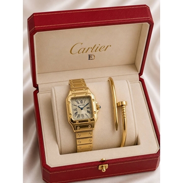 Conjunto reloj y pulsera Cartier - Imagen 1