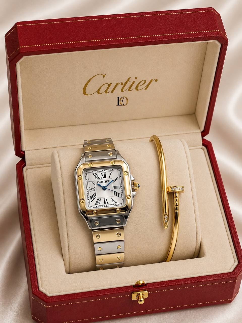 Conjunto reloj y pulsera Cartier - Imagen 2