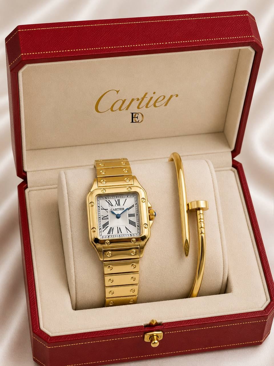 Conjunto reloj y pulsera Cartier - Imagen 3