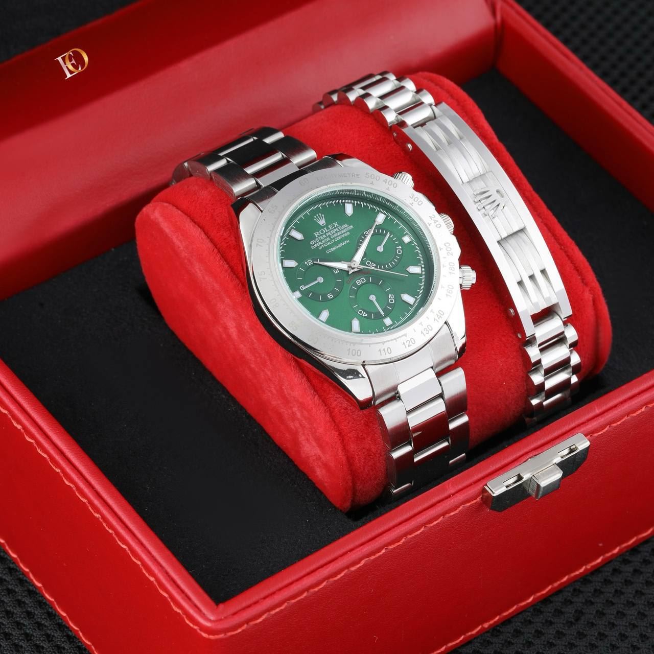 Conjunto reloj y pulsera de acero Rolex - Imagen 3