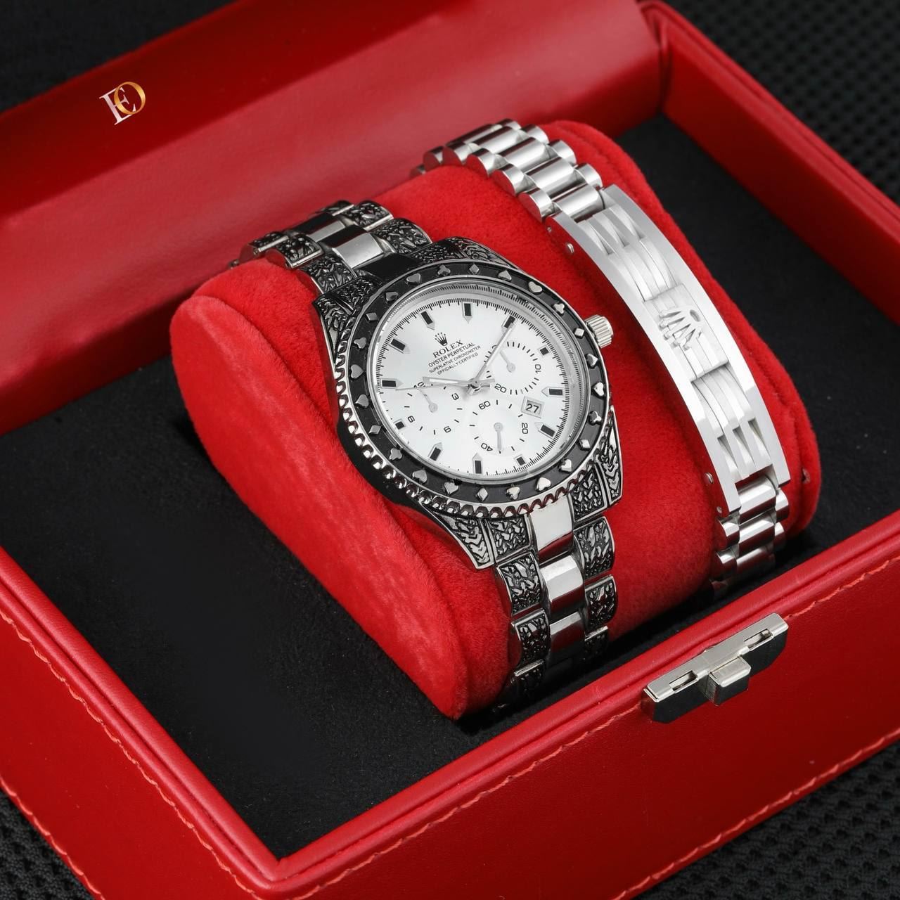 Conjunto reloj y pulsera de acero Rolex - Imagen 6